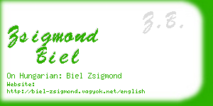 zsigmond biel business card